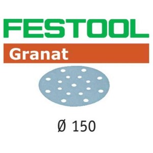 페스툴 FESTOOL 샌딩 디스크 STF D150/16 P500 GR/100 Granat 496988