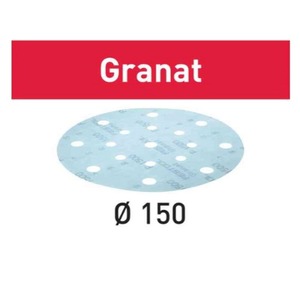 페스툴 FESTOOL 샌딩 디스크 STF D150/16 P1500 GR/50 Granat 496992